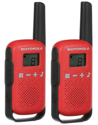 MOTOROLA Krótkofalówki czerwone T42 radia PMR 4szt