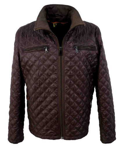 КОРИЧНЕВАЯ мужская стеганая куртка 56 LIGHT WINDBREAKER