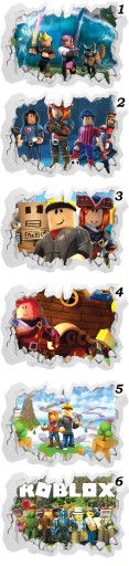 3D наклейки Roblox для детей 100х70