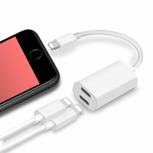 Rozdzielacz adapter lightning ipad iphone 2w1