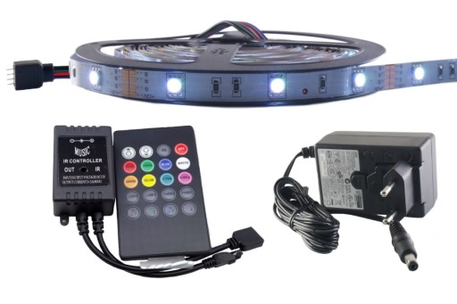 SMD RGB 5050 МУЗЫКАЛЬНАЯ ДИСКОТЕКА КОМПЛЕКТ светодиодных лент 2,5м