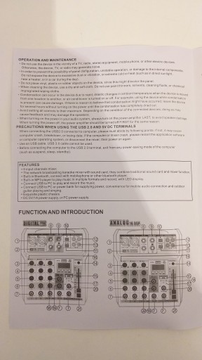 Микшерный пульт 6 каналов домашний mp3 BT studio