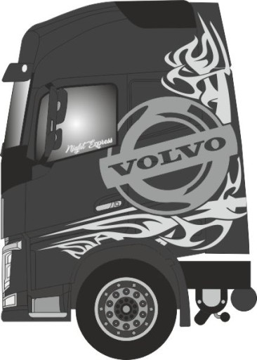 Наклейки Ночной Экспресс на окно MAN SCANIA VOLVO..
