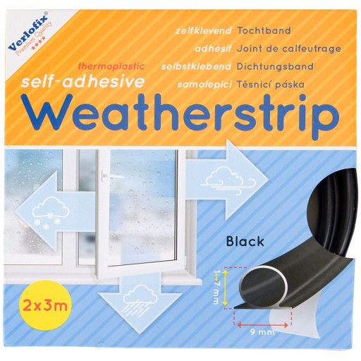 ЧЕРНАЯ Уплотнительная лента WINDOW SEAL