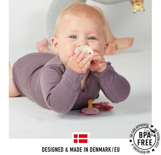 Соска-BIBS Натуральная РЕЗИНА ГЕВЕЯ 0m+ S IRON