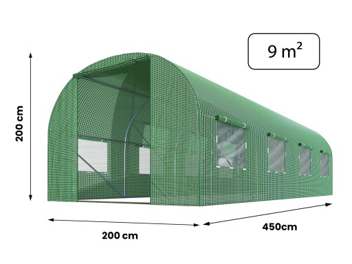 САДОВАЯ ТУННЕЛЬ ТЕПЛИЦА 2х4,5м ФОЛЬГА 9м2
