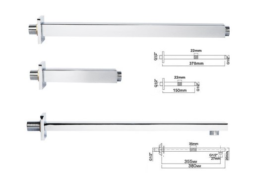 ДУШЕВОЙ НАБОР БЕТОНИРОВАННЫЙ, SLIM Z6 RAIN SHOWER