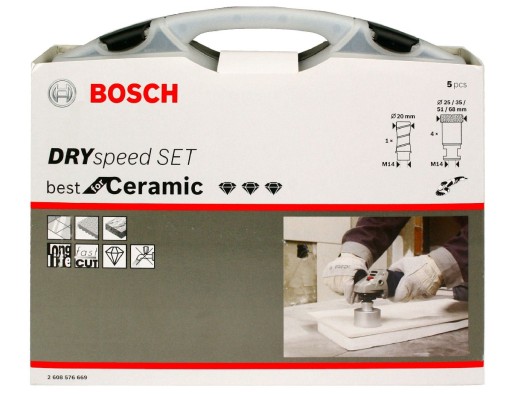 5 АЛМАЗНЫХ КОРОНОК BOSCH для твердой керамики