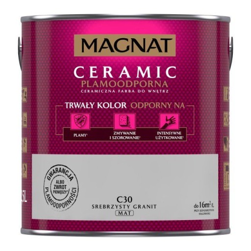 MAGNAT Керамическая краска 5л C30 СЕРЕБРЯНЫЙ ГРАНИТ