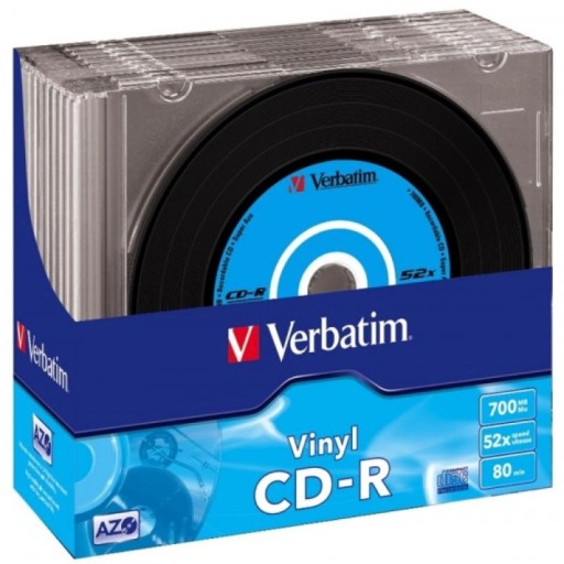 VERBATIM CD-R 700 МБ 52X винил