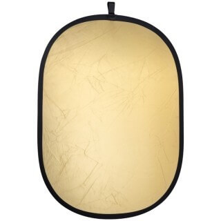 2IN1 Овальная смеси 90x120 см. Золотое серебряное покрытие
