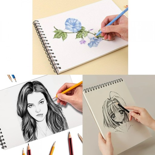 Набор для рисования эскизов, 76 шт. КАРАНДАШИ CENCILS, 2x футляр для SKETCHBOOK
