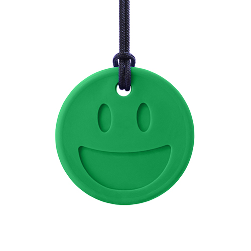 Ark Smiley Face Speech Therapy Твердое зеленое ожерелье