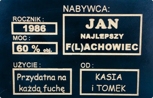 КОРОБКА С ГРАВИРОВКОЙ XXL ALKO FREE MASZLITRA ПОДАРОК