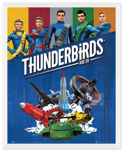 Персонажи Thunderbirds Настенный постер 40х50 см