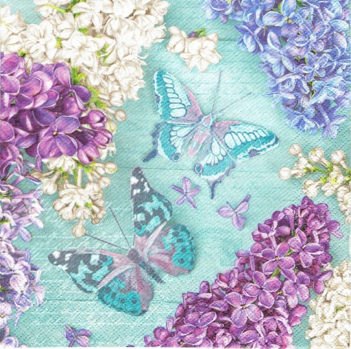 Serwetka decoupage 240 Bez bzy motyle 1 sztuka