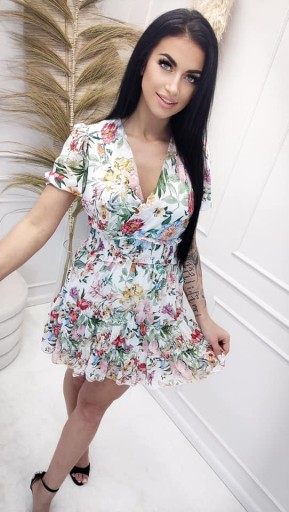 Итальянский BOHO романтический шифон с пудровыми цветами