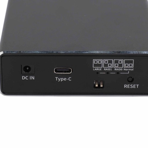 Корпус Raid для внешнего жесткого диска с двумя отсеками, USB C, 10 Гбит/с, 2,5 дюйма