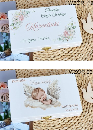 КОРОБКА ДЛЯ ДЕНЕГ, БЕЛАЯ, ДЛЯ КРЕЩЕНИЯ И ДНЯ РОЖДЕНИЯ, С ПЕРСОНАЛИЗИРОВАННОЙ УФ-ПЕЧАТЬЮ