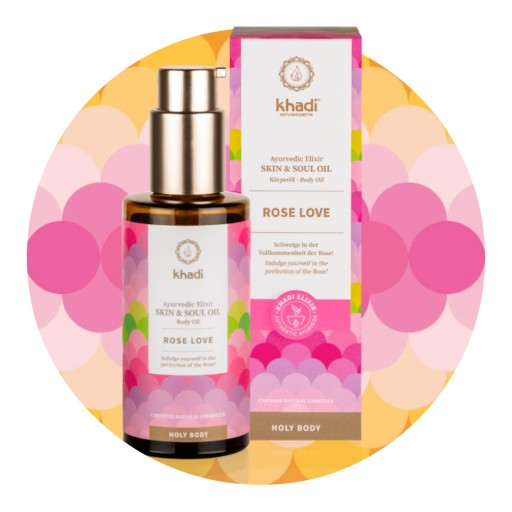 ROSE LOVE НАТУРАЛЬНОЕ ПИТАТЕЛЬНОЕ МАСЛО ДЛЯ ТЕЛА KHADI 100мл