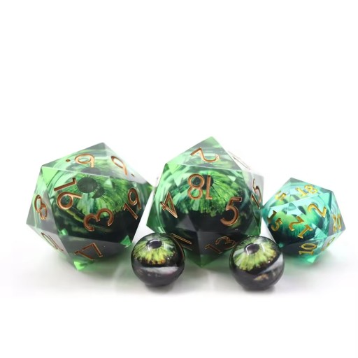 KOSTKA RPG STRAŻNIK ELFICKIEJ ŚWIĄTYNI PŁYNNA KOŚĆ K20 3,3 CM