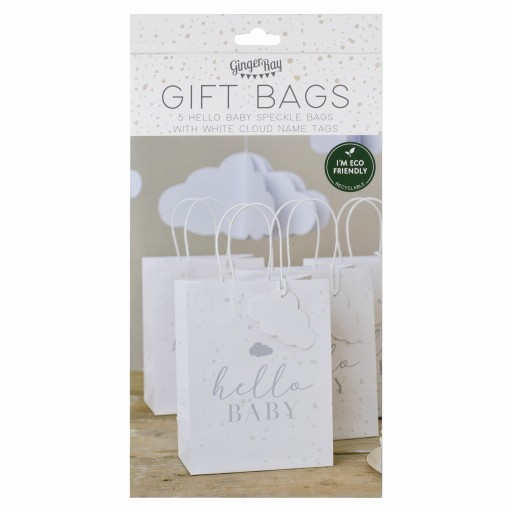 Подарочные пакеты Hello Baby, 21,5х15 см, 5 шт - Ginger Ray - Baby Shower