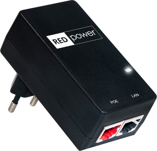 Блок питания RED Power 24 В, 1 А, 24 Вт, PoE со светодиодной подсветкой Gigabit Ethernet для Loco 5AC