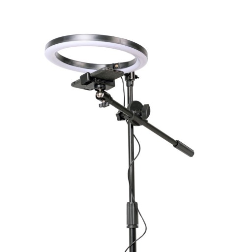 Светодиодная лампа RING 30см USB BOOM TRIPOD для телефона