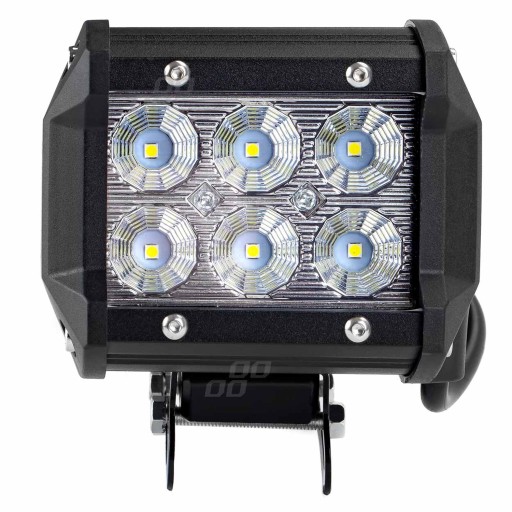 РАБОЧАЯ ЛАМПА 6LED 95x77 18ВТ ПЛОСКАЯ 9-36В
