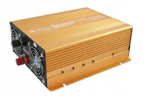 PRZETWORNICA NAPIĘCIA CZYSTY SINUS 2000 WATT SOLARTRONICS 12V/230V USB GOLD