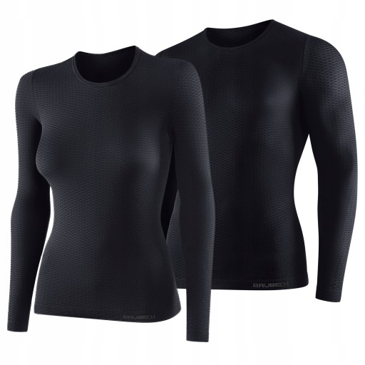 ФУТБОЛКА BRUBECK BASE LAYER ТЕРМОАКТИВНАЯ ТОЛСТОВКА ГРАФИТ УНИСЕКС РАЗМЕР M