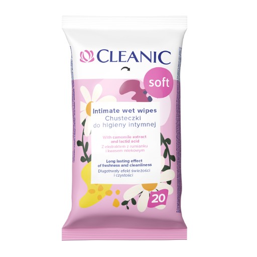3 салфетки для интимной гигиены Cleanic SOFT 20 шт.