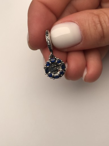 Подвеска CHARMS с фианитами в серебре S925
