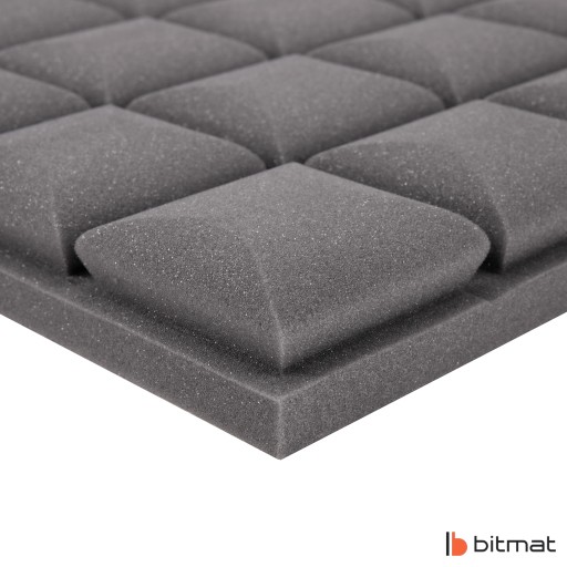 MAT звукоизоляционная акустическая пена CUBES 1м2, поглотитель для отделки стен 5см