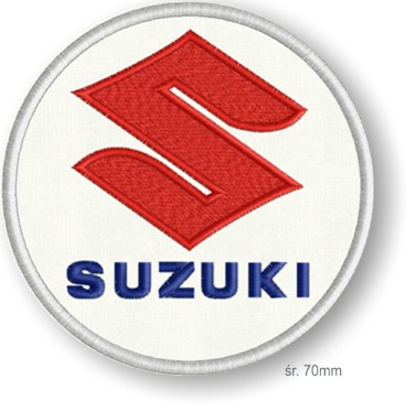 НАШИВКА термонакладки - тюнинг SUZUKI 70мм ВЫШИВКА