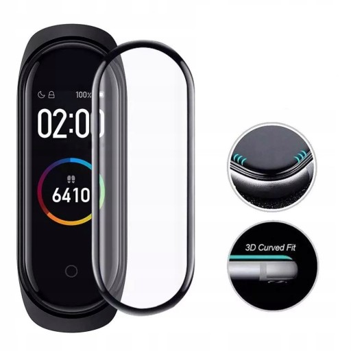 3D ГИБРИДНАЯ ФОЛЬГА для стекла XIAOMI MI BAND 4 7H