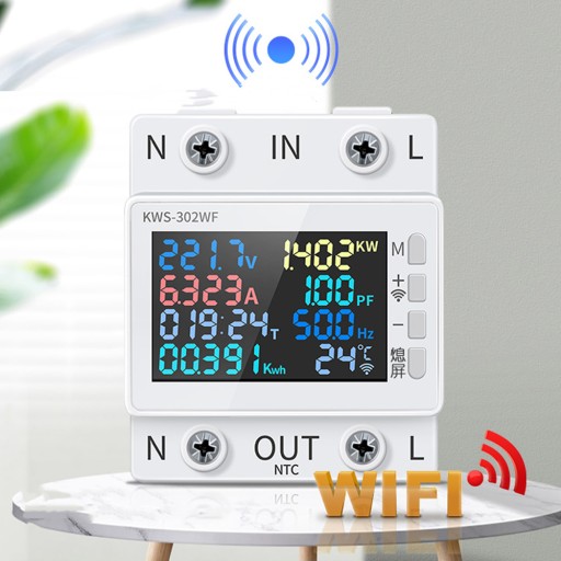 СЧЕТЧИК ЭНЕРГИИ Tuya WiFi 8в1