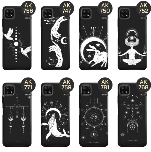 ETUI DO SAMSUNG GALAXY A22 5G WZORY MISTYCZNE TAROT MISTYKA ASTROLOGIA CASE