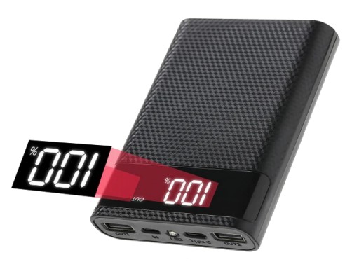 Чехол PowerBank на 6 ячеек 18650 2xUSB Micro USB
