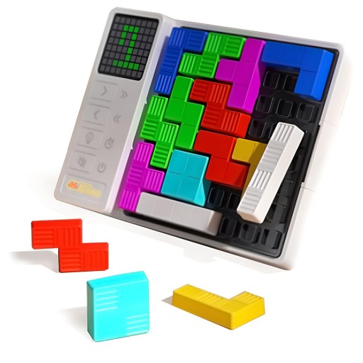TETRIS GRA ELEKTRONICZNY WYŚWIETLACZ 3000 GAMES LOGICZNA IQ 6 POZIOMÓW EDU