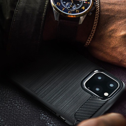 Чехол CARBON для MOTOROLA Moto G9 PLAY/E7 PLUS черный