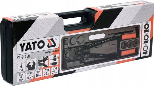 ГРУНТОВОЧНАЯ МАШИНА YATO ДЛЯ ТРУБ PEX-AL-PEX TH16-26 YT-21750