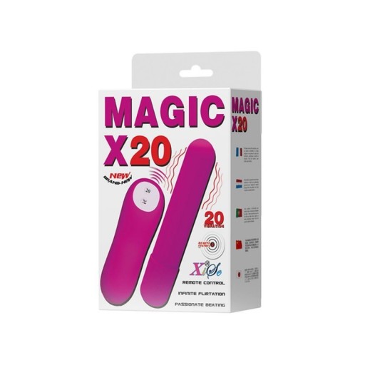 BAILE - MAGIC X20, 20 функций вибрации Беспроводной пульт дистанционного управления