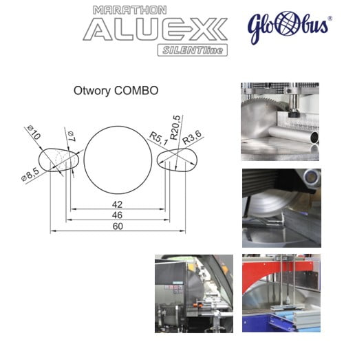 Piła tarczowa HM do aluminium 600x30x4,4 160z GA-5 ALUEX