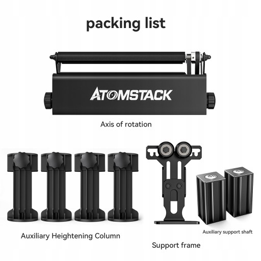 Grawerka laserowa ATOMSTACK A10 Pro+R3 PRO Rolka DIY