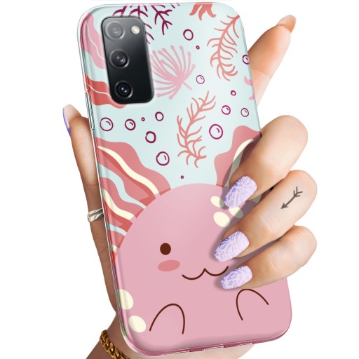 ETUI DO SAMSUNG GALAXY S20 FE / 5G WZORY AXOLOTL AKSOLOTL Z AKSOLOTLEM CASE
