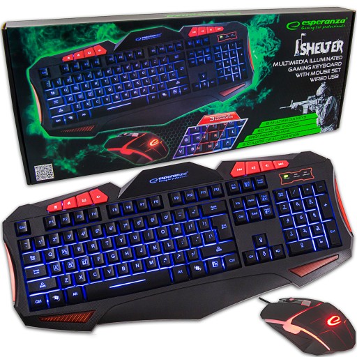 ИГРОВОЙ КОМПЛЕКТ КЛАВИАТУРА МЫШЬ С ПОДСВЕТКОЙ USB ИГРОВАЯ МЫШЬ С LED-подсветкой ПК