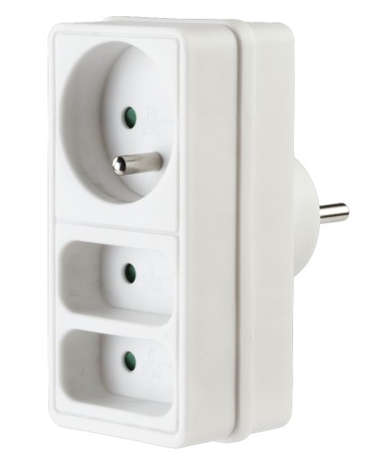 GNIAZDO SIECIOWE 3 WEJŚCIA rozgałęźnik HAMA 3500W