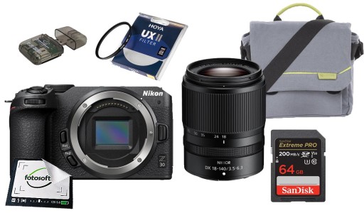 Камера Nikon Z30 + Nikkor Z DX 18-140mm f/3.5-6.3 VR — набор XL НОВИНКА/4K
