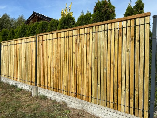 Ogrodzenie płot sztacheta mata panel 3d osłona do panela 3d taśma drewno